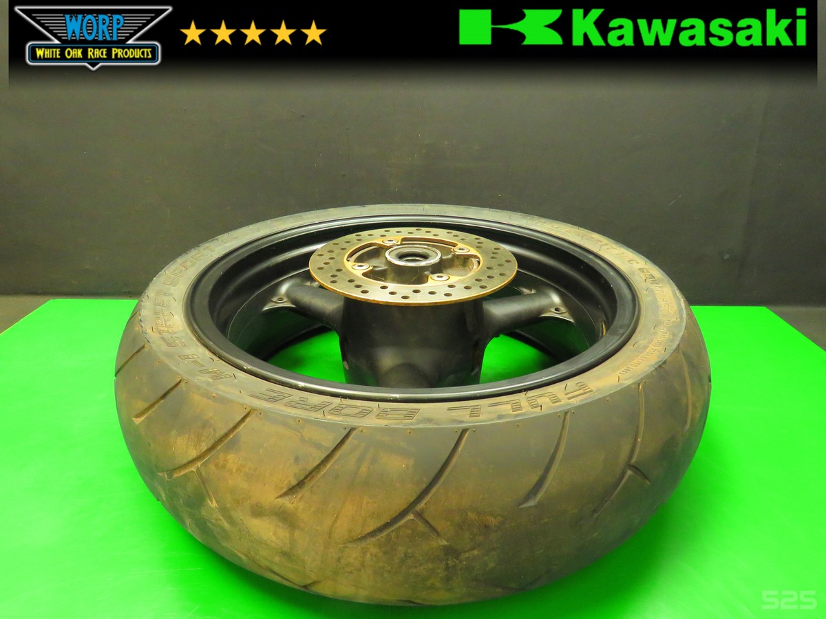 03-04 KAWASAKI ZX6-R REAR WHEEL HUB RIM ROTOR GENUINE OEM 41073