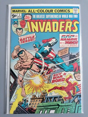 THE INVADERS #3_NOVEMBER 1975 BLOCK-BUSTING BATTLE ISSUE_BRONZE AGE!