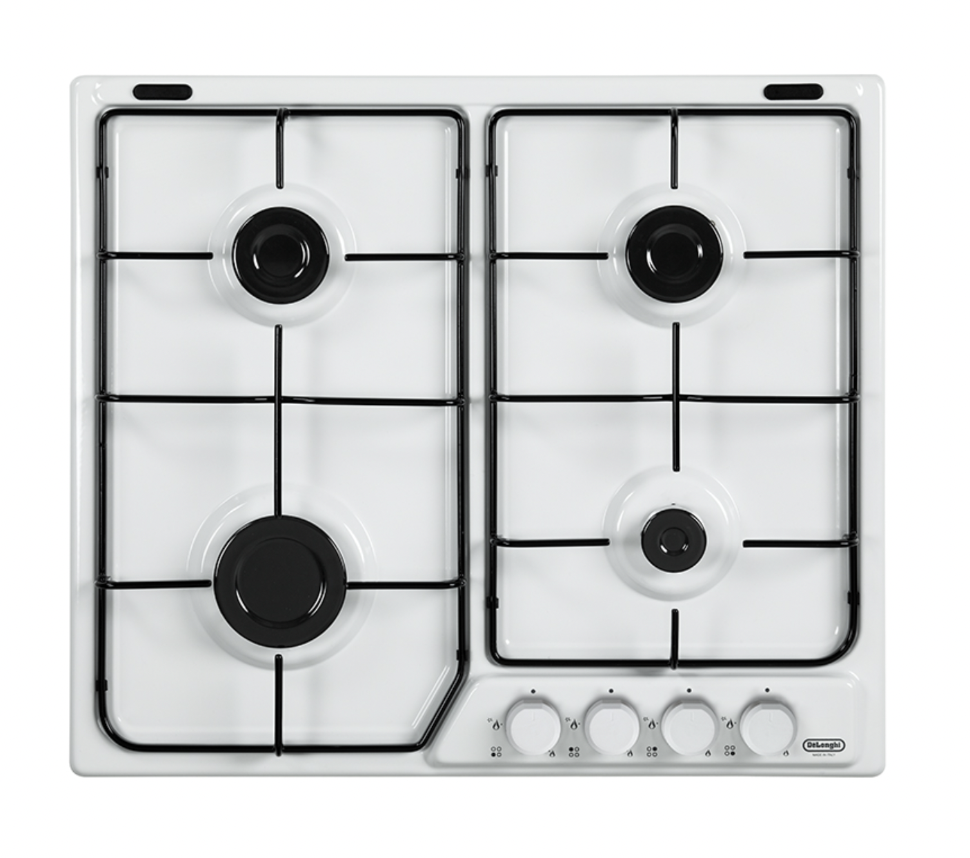 DELONGHI FFB46ASV PIANO COTTURA 4 BRUCIATORI VALVOLE SICUREZZA BIANCO