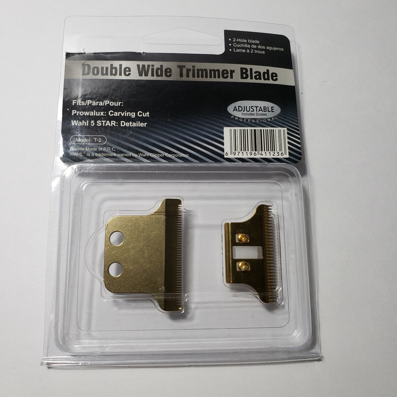 Double Wide Trimmer Blade T-Blade Replacement for Wahl 5 Star Detailer 2215 8081