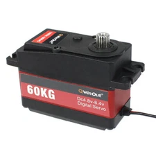 QWinOut 60KG Digital Servo Metal Gear Servo for 1/5 RC Car for Jumper Flysky