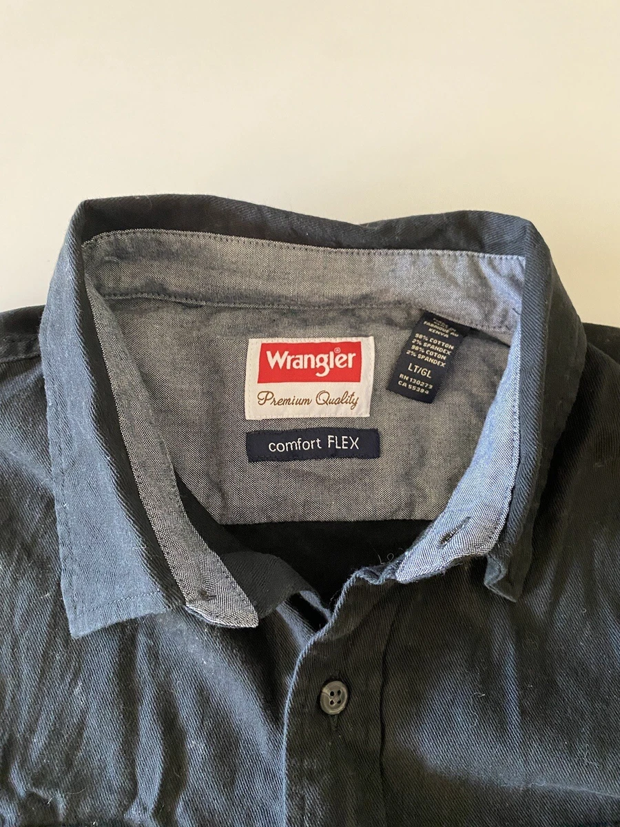 Wrangler Premium Quality Comfort Flex Shirt Large Tall LT eBay