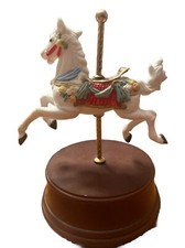musical carousel horse Wood Base