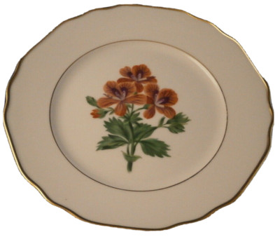 Original Period Antiker Augarten Wien Floraler Teller Porzellan