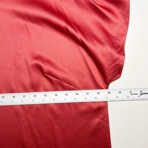 Eileen Fisher Recycled Polyester Satin Box Top Plus Size 2X Red Short Sleeve NWT - Picture 9 of 9