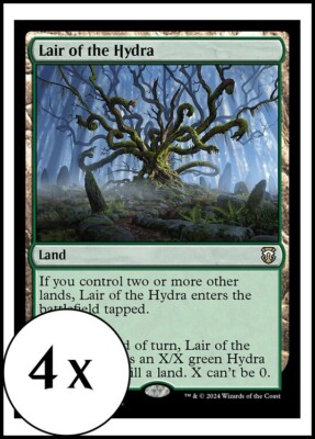 #ad #ad MTG 4 x Lair of the Hydra Modern Horizons 3 Commander Playset 4x x4 $2.84