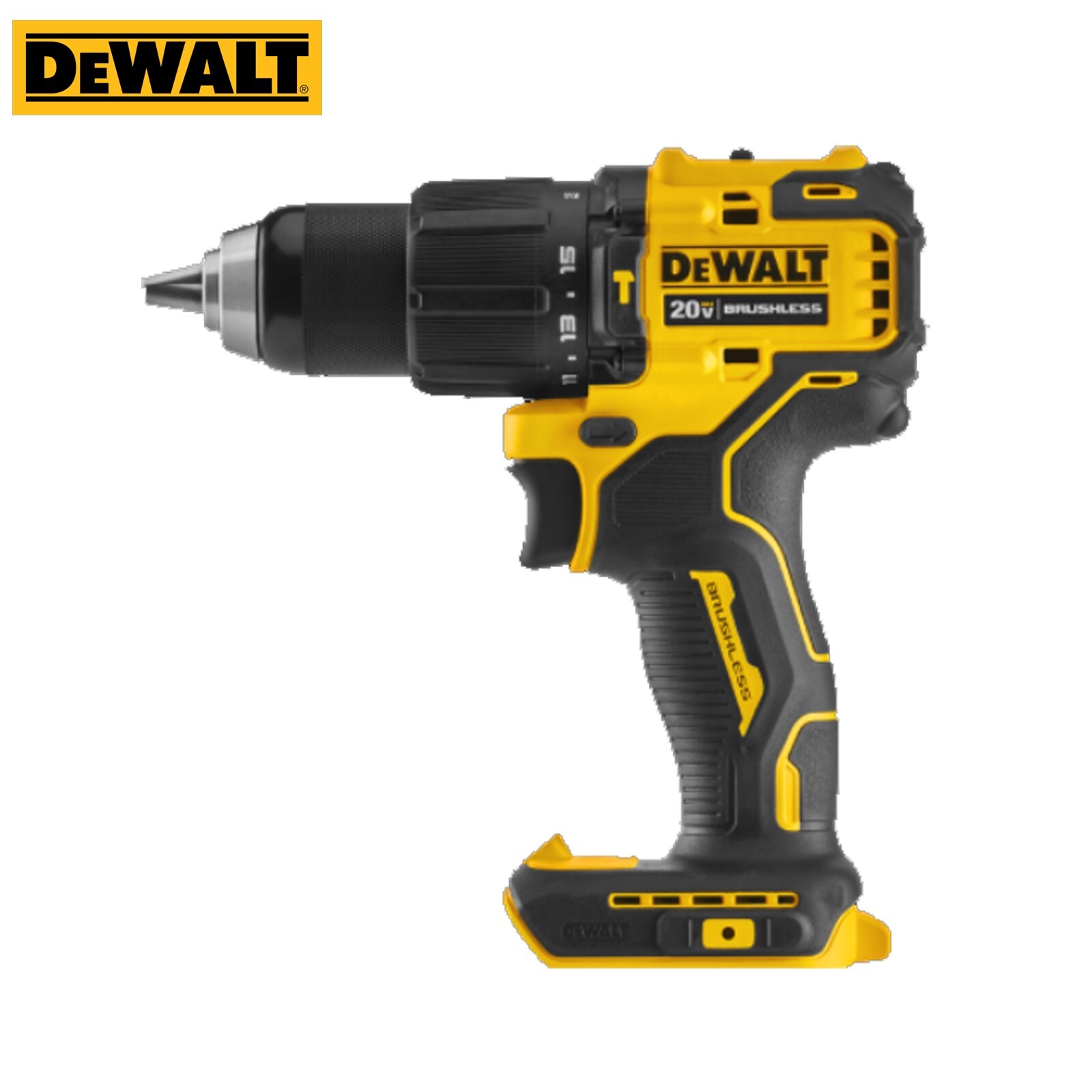 Dewalt DCD709N 20V MAX Brushless Cordless Compact Hammer Drill/Drive