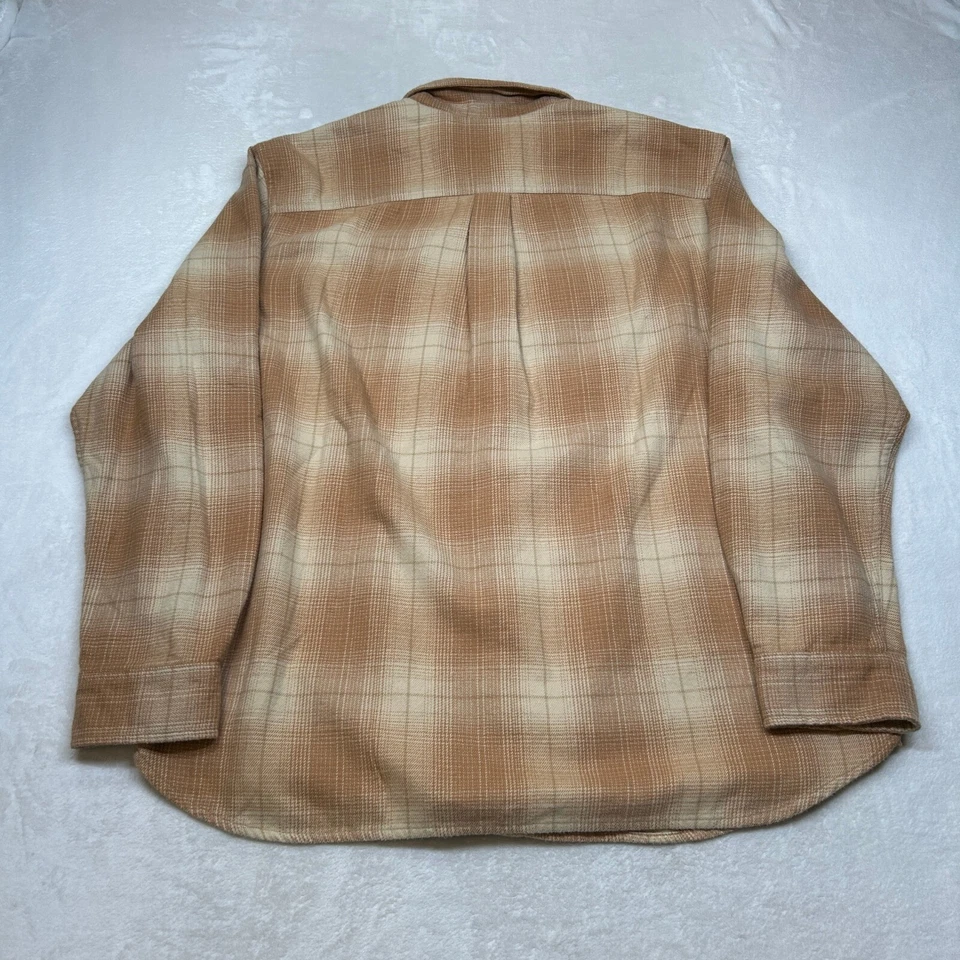 The North Face Flannel Shirt Mens XL Brown Plaid Button Up Long Sleeve - Image 3 of 4
