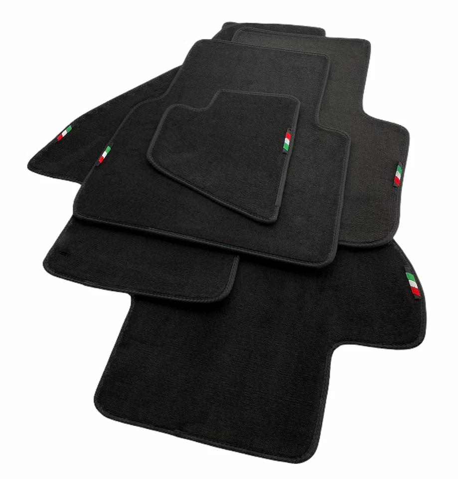 Floor Mats For Ferrari Mondial 1980-1993 Black Tailored Carpets Italian Emblem - Изображение 4 из 4