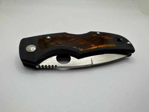 Neu Spyderco/Native 5/Wurzelbier Inlay G10/440V/C41GPSI/Auslauf selten - Bild 5 von 13