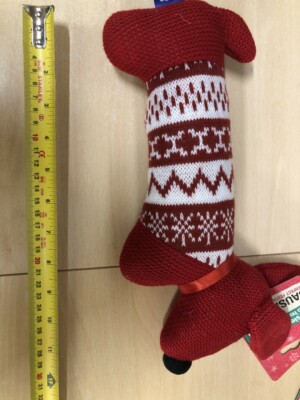 Good Boy Knitted Red Sausage Dog Dachshund Daxie Plush Cuddly Soft Dog Toy  12