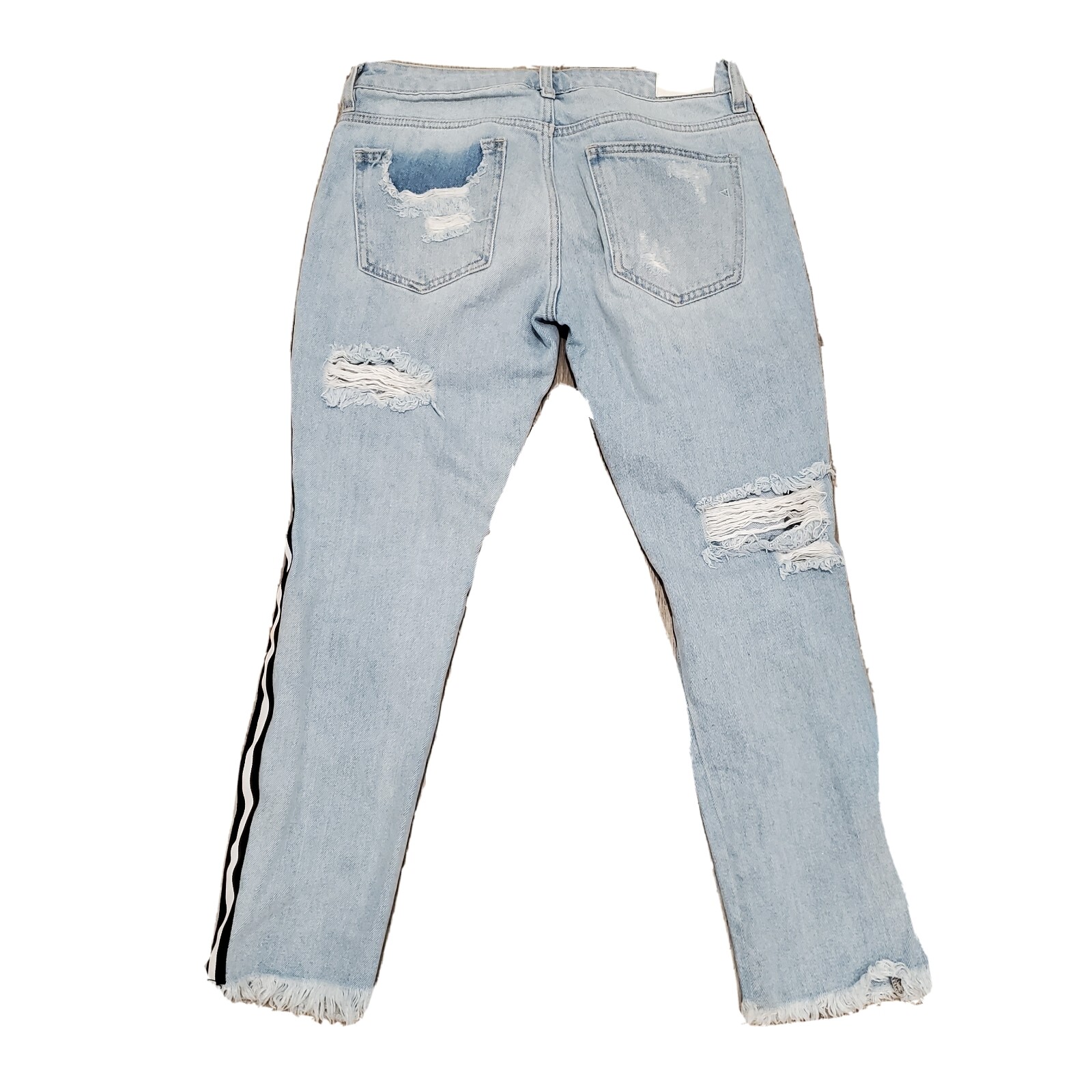 Hidden Jeans Classic Ripped Raw Hem Distressed Jeans … Gem