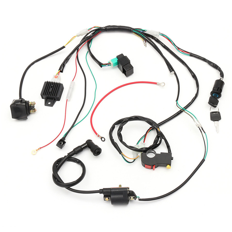 50 70 90 110 125cc Motorcycles ATV Electric Dirt Bike Set CDI Wiring Harness Kit - Foto 7