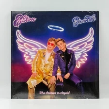 Elton John Who Believes In Angels? Signed Art Card Vinyl