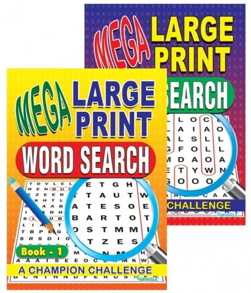 Word Search Mega Large Print Word Search Puzzle Books Adult or Kids - Image 2 of 4