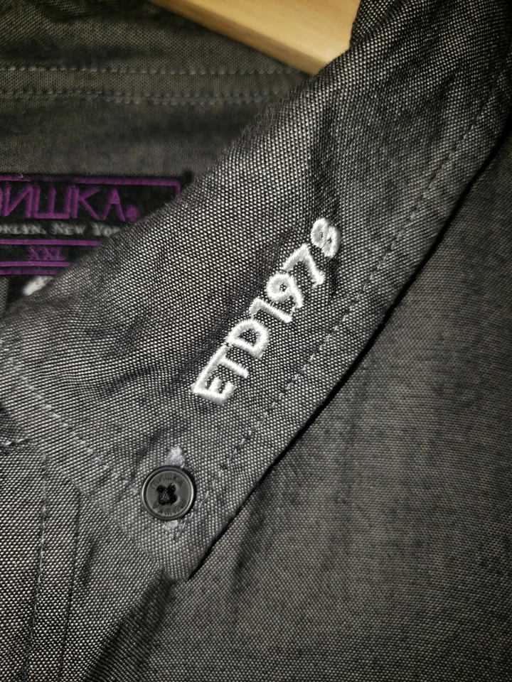 Mishka XXL Button Up Vintage 2016 clean slate gray - Image 3 of 4