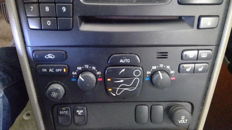 Volvo XC90 2003-2013 calentador de aire acondicionado control de temperatura Fahrenheit OEM Foto 2 de 4