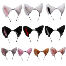 Cosplays Cats Ears Headbands Japanese Anime Plush Hair Hoop Hair Accessories