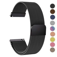 Steel Loop Strap For Samsung Galaxy Watch 4 5 3 Active 2 Band For Huawei Gt 2