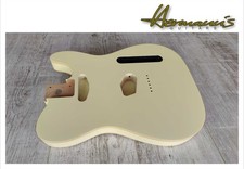 Tele Erle Body, Color: Vintage Cream, Cream Double Bindings, SS Fräsung, 2,1 kg