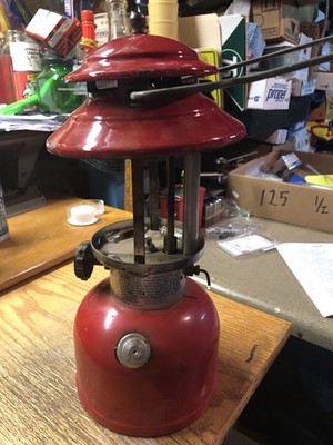 Coleman Single Mantle Red Lantern 5/77 Not Tested No Globe | eBay