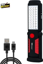 Rechargeable Magnetic LED Work Light for Mechanics  360° Rotating Underhood F...