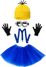 5 PCS Halloween Costumes for Kids Girls,Halloween Cosplay Dress Up