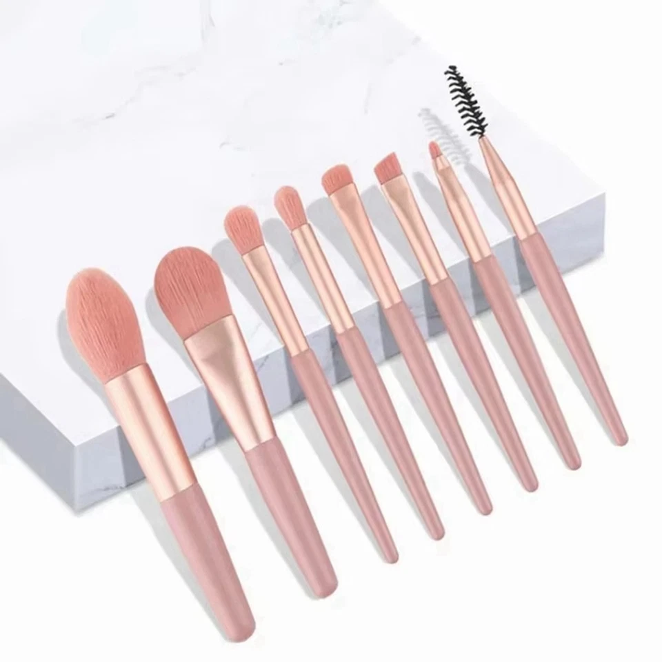 8-Teiliger Professioneller Make--Pinsel mit Aufbewahrungstasche, ein Unverz6247 - Bild 2 von 4