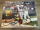 Andre Rison Signed Falcons TD Catch 8x10 Photo w/Bad Moon (Black Ink) - COA