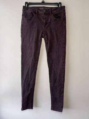 American Eagle Super Stretch Jegging Jeans Womens Size 4 Purple Denim AEO