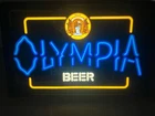 Vintage Olympia Beer Sign 22” x 14” Fluorescent Light GREAT CONDITION 1980s Bar