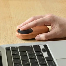 Hacoa Wooden Wireless Mouse made of natural wood walnut Handmade Made in Japan