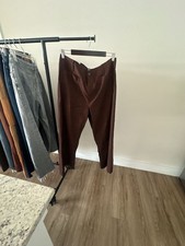 Maeve The Colette High Rise Wide Leg Full Length Pants Size 33P Brown