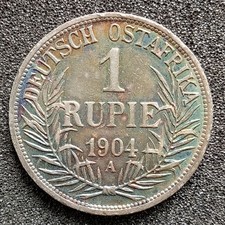 1904 Silber 1 Rupie Deutsches Reich Wilhelm II