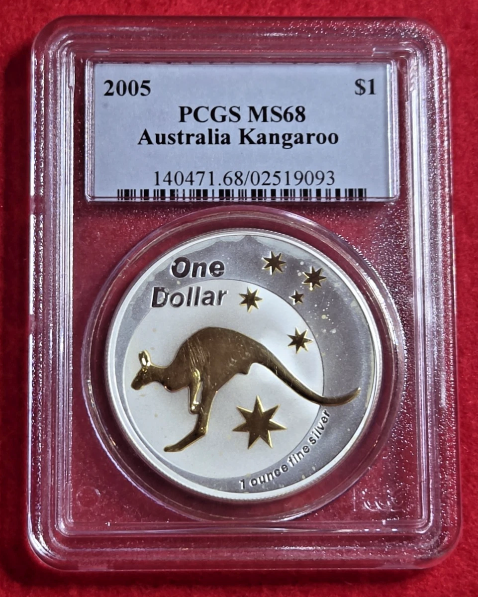 Australian Kangaroo PCGS Certified Silver Bullion Coins for sale