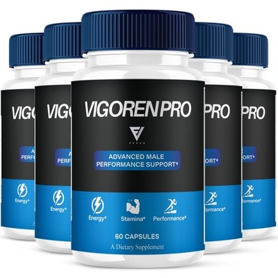 (5 Pack) Vigoren Pro Performance, Vigoren Advanced Health Support (300 Capsules)