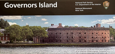 2026 GOVERNORS ISLAND NM - NY   NATIONAL PARK SERVICE UNIGRID BROCHURE/MAP   New