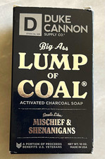 Duke Cannon Big Ass Activated Charcoal Soap Bar Triple-Milled Made in USA 10oz