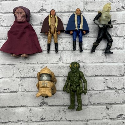 Vintage 1978 Battlestar Galactica Figures - Adama, Ovion, Cylon, Starbuck
