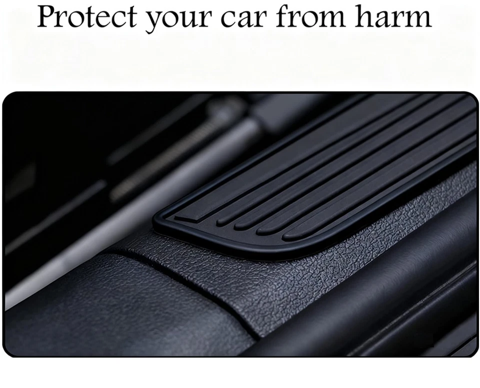 4x PVC Borracha Macia Para Volkswagen Carro SUV Porta Peitoril Tampa Painel Protetor - Imagem 3 de 4