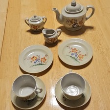 Vintage Japanese Miniature Child's Tea Set 11 Pc. Japan