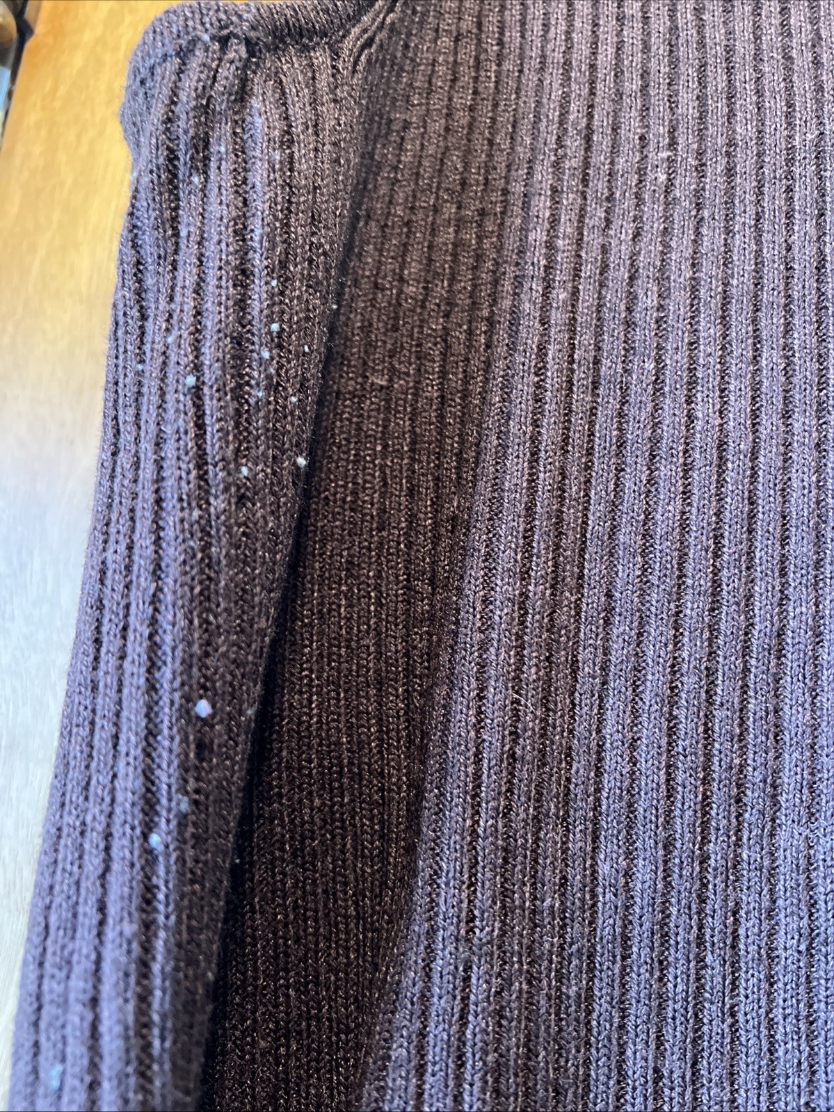 Studio Works Suede Black Brown Patchwork Sweater … - image 12