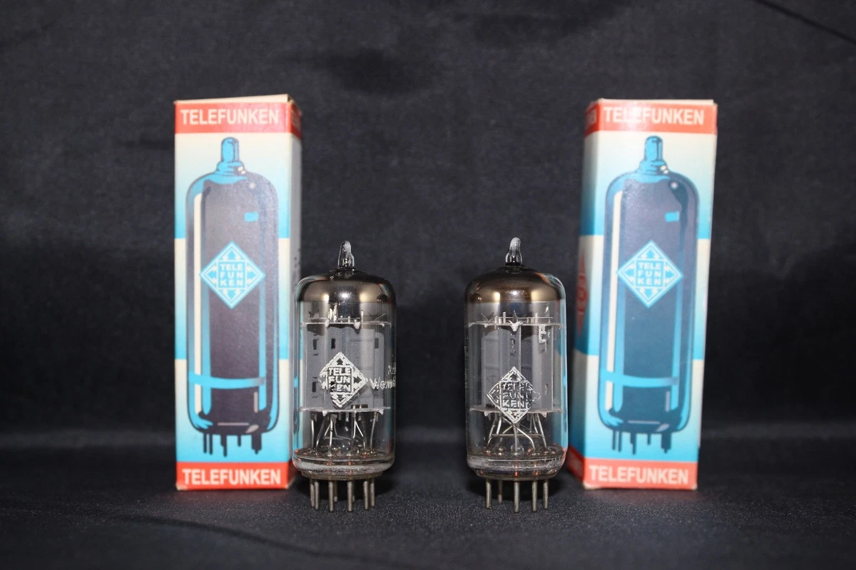 TELEFUNKEN ECC82 ノンダイヤ スムースプレート 真空管3本 Telefunken 12au7 Ecc82 for sale | eBay