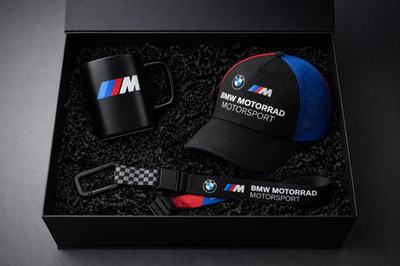 BMW M Motorrad Motorsport Geschenkset Geschenkbox Mütze Tasse Lanyard Basecap