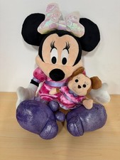 MINNIE MOUSE BOWS A GLOW TALKING AND SINGING PLUSH TOY WITH 35CM MINI TEDDY