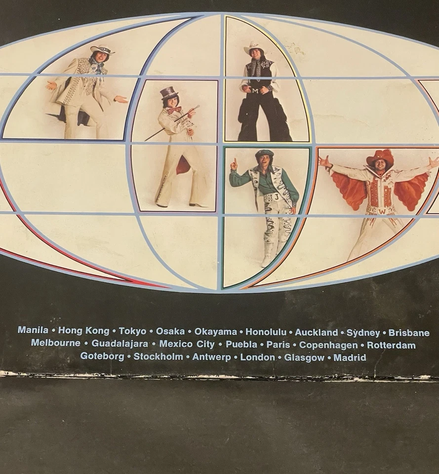 1975 The Osmonds Around The World Live In Concert 2 Record Set Vinyl 12" LP Foto 2 de 4