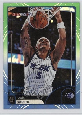 2025-26 Topps NBA Hoops Green & Blue Rainbow 144/249 Paolo Banchero #194 17uv