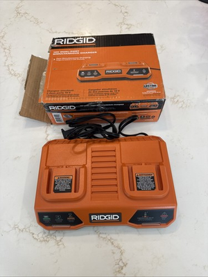 #ad #ad 18V Dual Port Simultaneous Fast Battery Charger RIDGID Model AC86095 $54.99