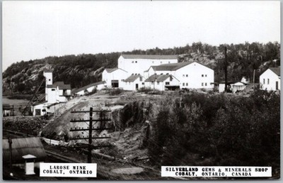COBALT, Ontario CANADA Mining RPPC Photo Postcard ''LAROSE MINE'' Bird's-Eye View