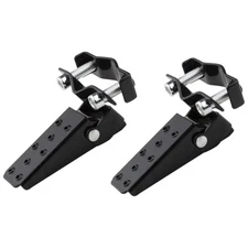 A Pair Universal Foldable Foot Pedals for Motorcycle Universal Frame Clamp-On 